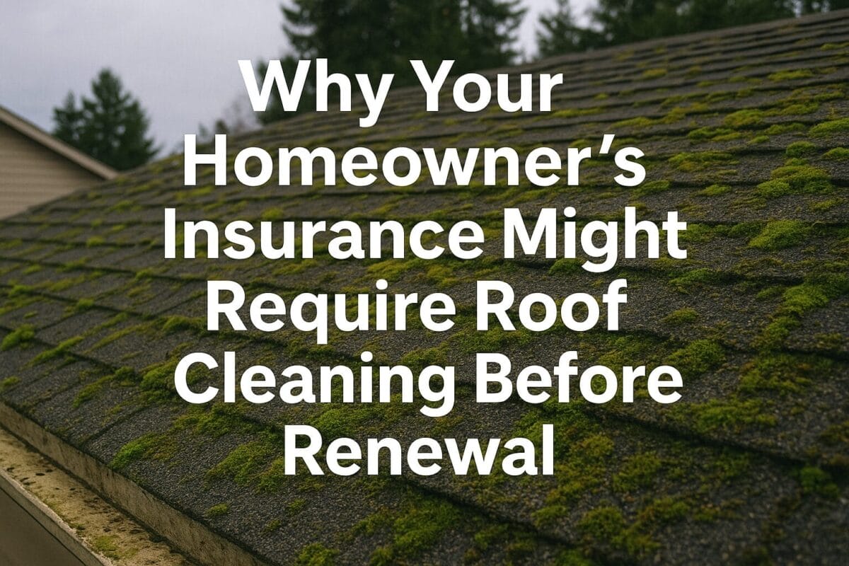 Why Your Homeowner’s Insurance Might Require Roof Cleaning Before Renewal