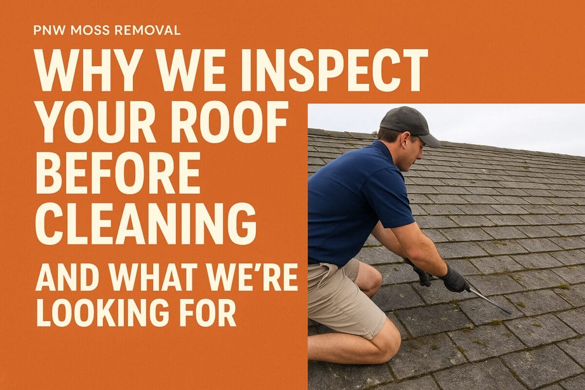 PNW Moss Removal providing expert roof and exterior cleaning services in the Pacific Northwest.