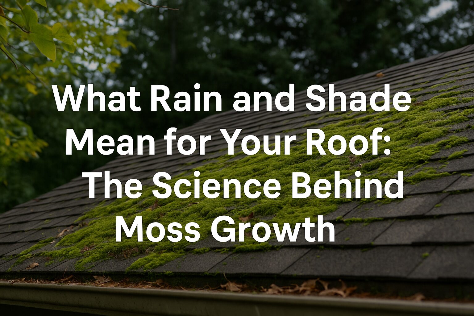 What Rain and Shade Mean for Your Roof: The Science Behind Moss Growth