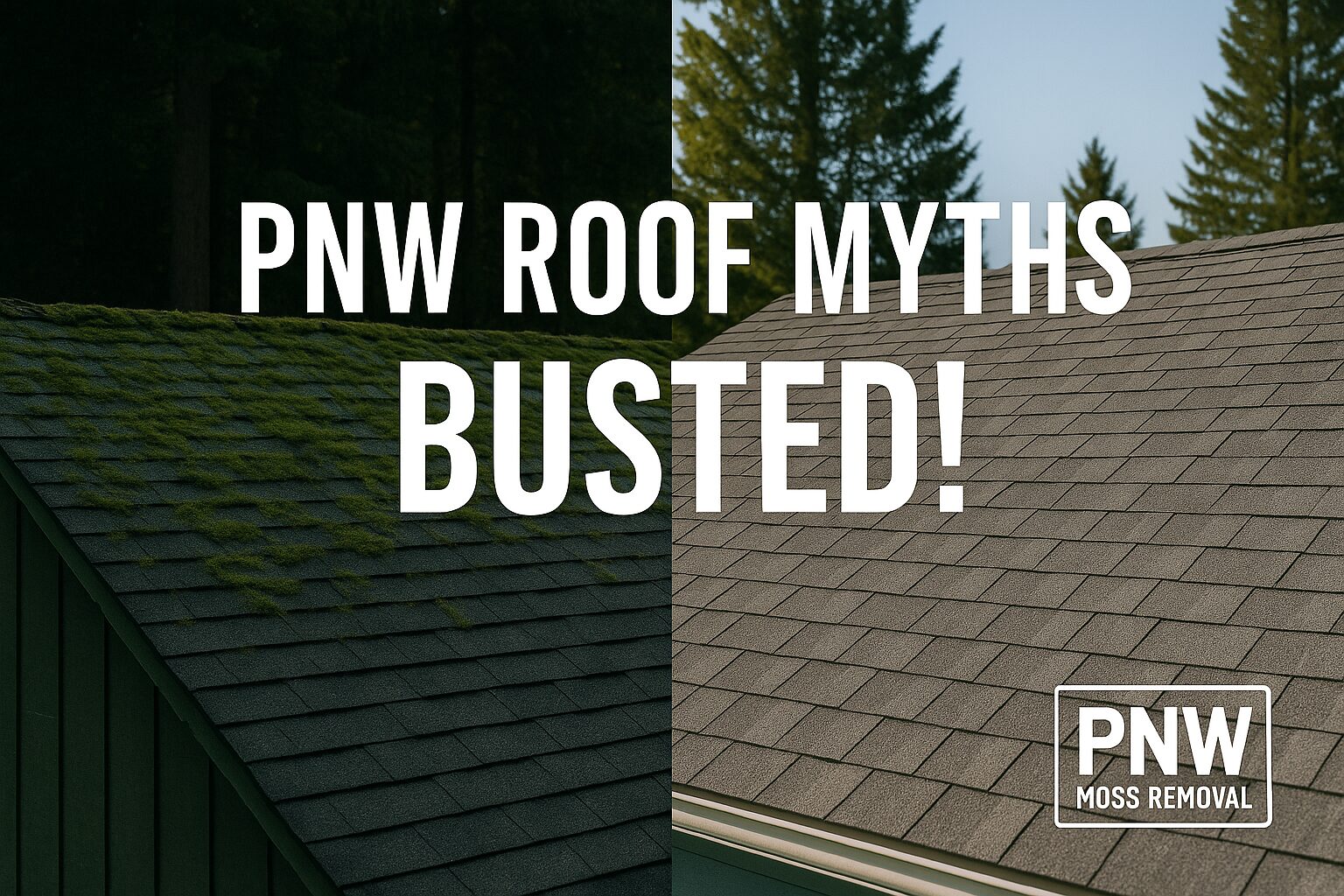 PNW Roof Myths Busted, What Really Works Against Moss